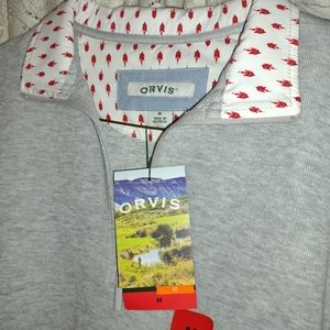 Orvis Women's New Top Sweater Size M 1/4 Zip